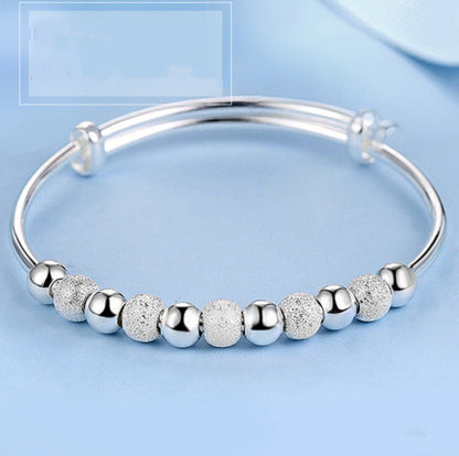 Diet Ball Charm Bracelet: White Copper Elegance- Low Stock